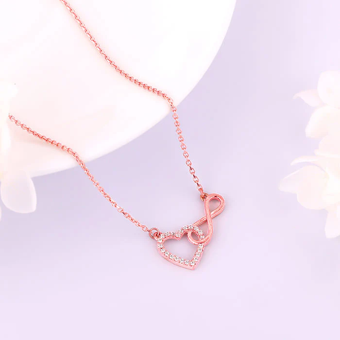 Rose Gold Heart Melody Necklace - Image 3