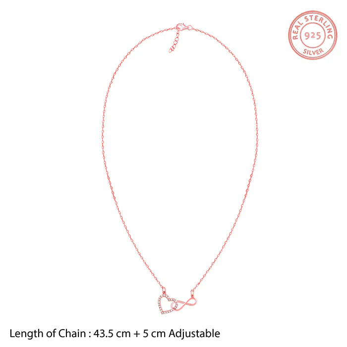 Rose Gold Heart Melody Necklace - Image 4