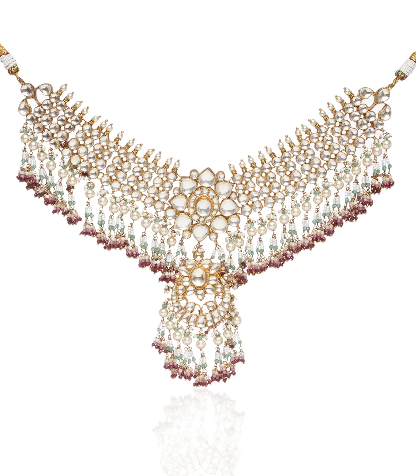 Royal Pearl Kundan Choker Necklace - Image 4