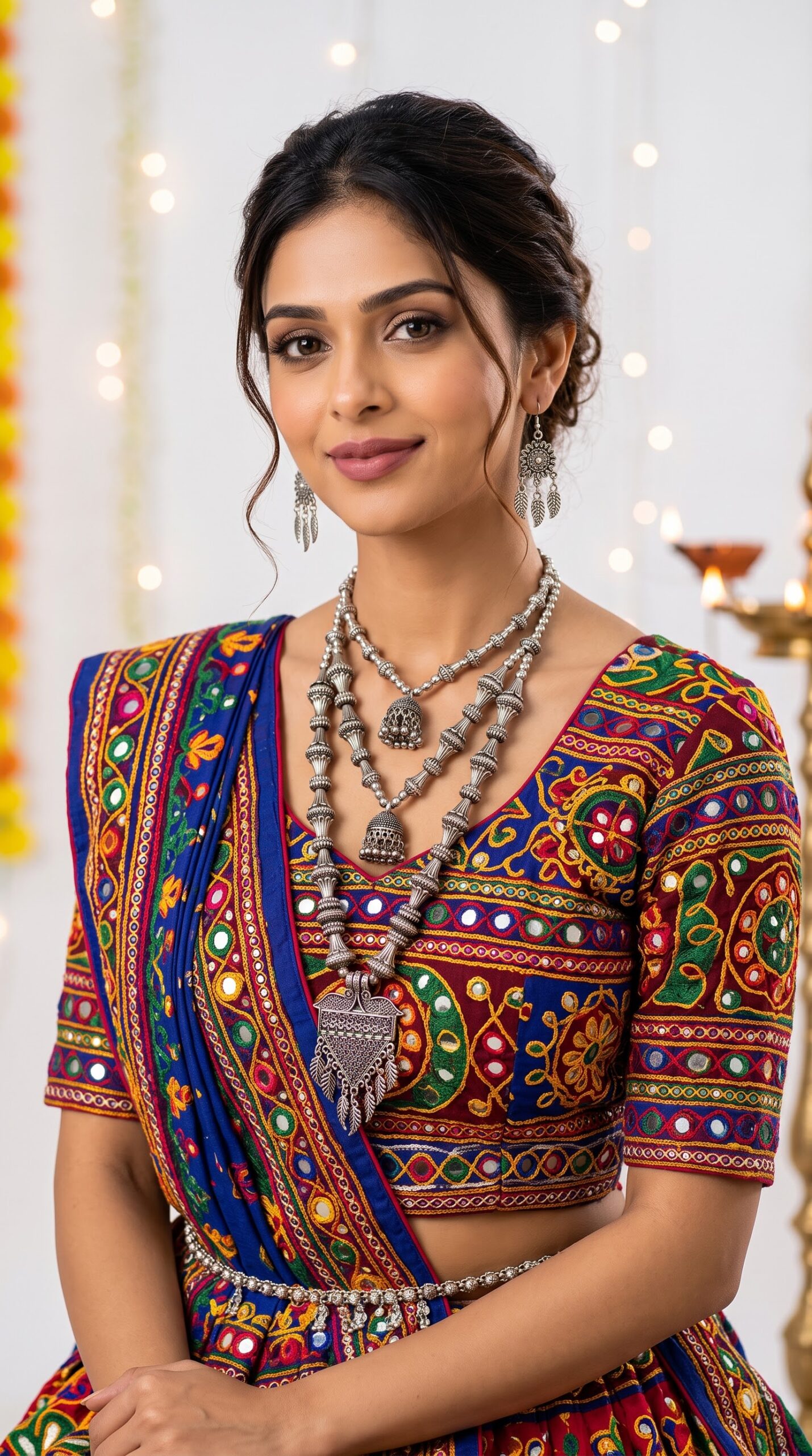 Elegant Necklace Set for Women – Oxidised Ethnic Necklace Set - Image 4