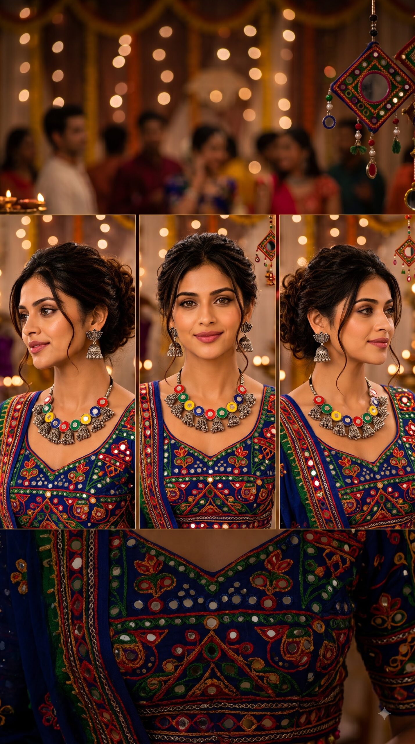 Elegant Oxidised Necklace Set – Ethnic Necklace Set - Image 4