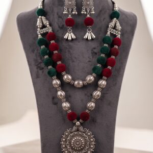 oxidised necklace set