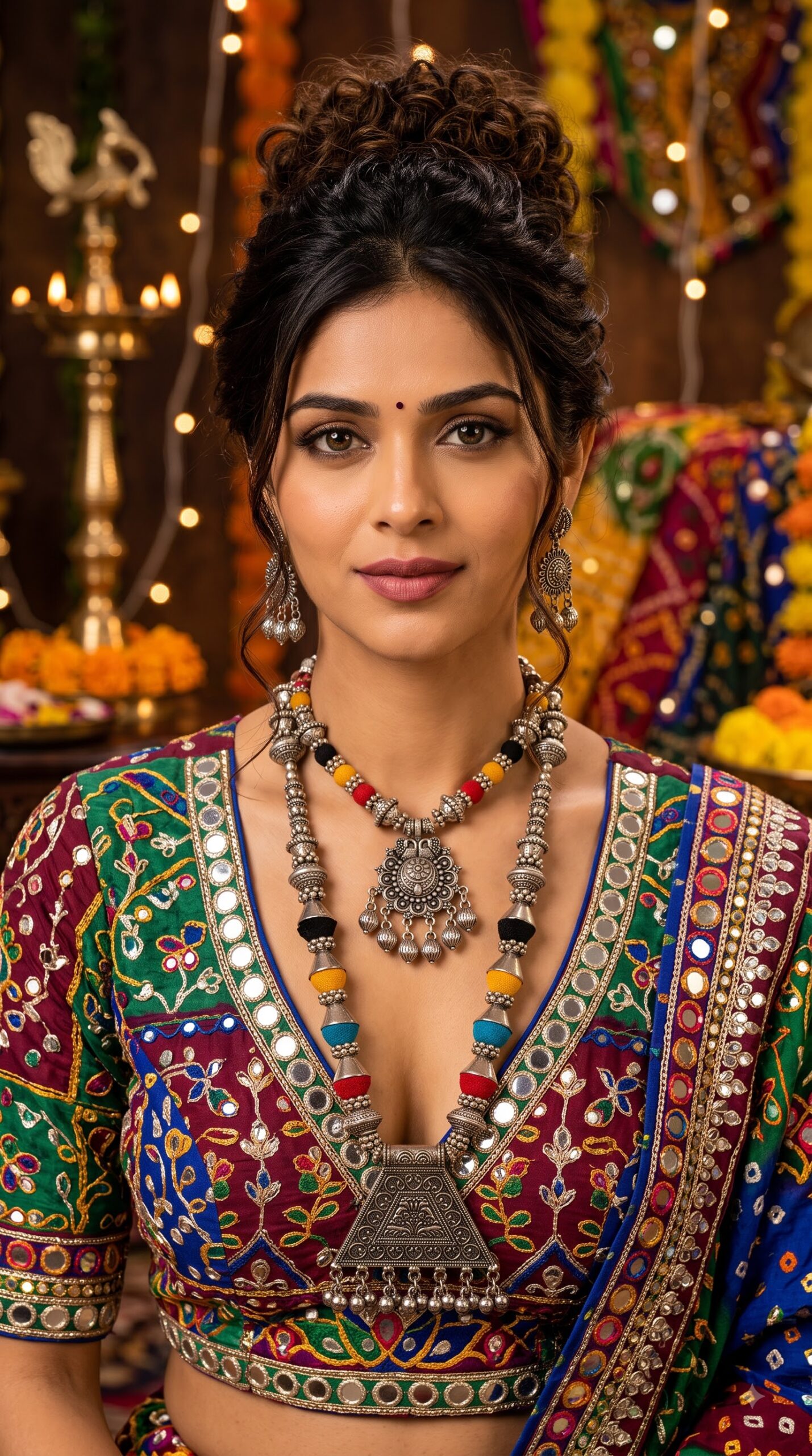 Elegant Oxidised Necklace Set – Ethnic Necklace Set - Image 4