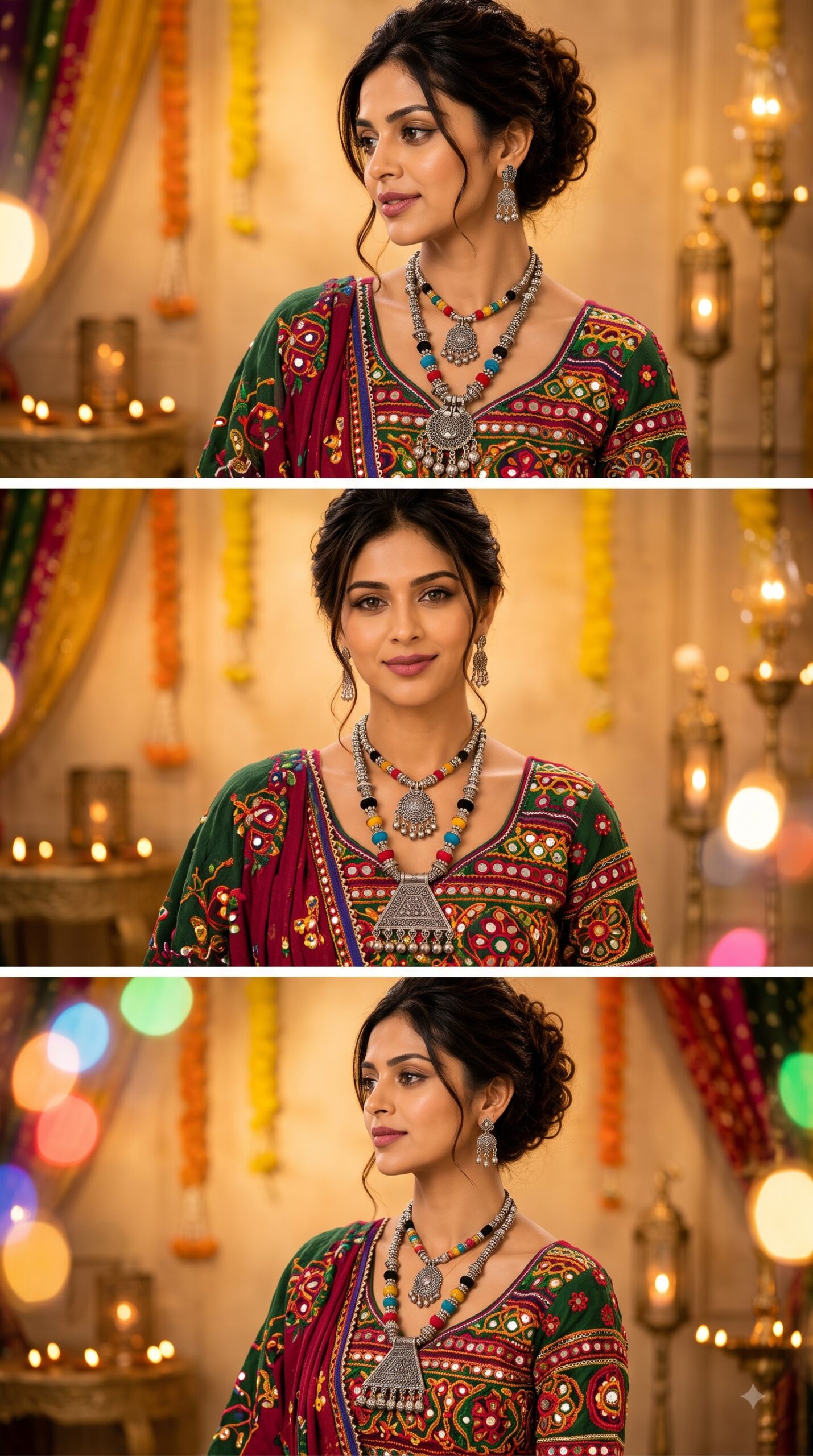 Elegant Oxidised Necklace Set – Ethnic Necklace Set - Image 3