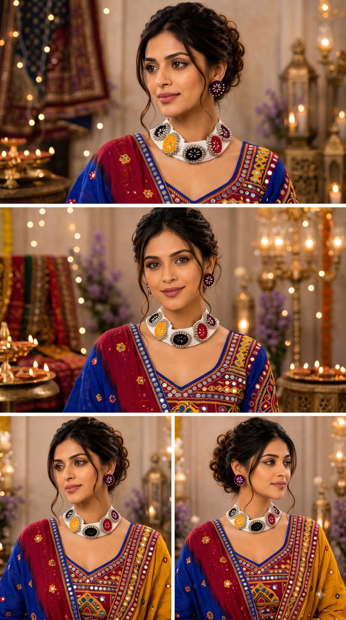 Elegant Necklace for Women | Multicolour Designer Beaded Ethnic Necklace for Navratri Jewellery - Image 5